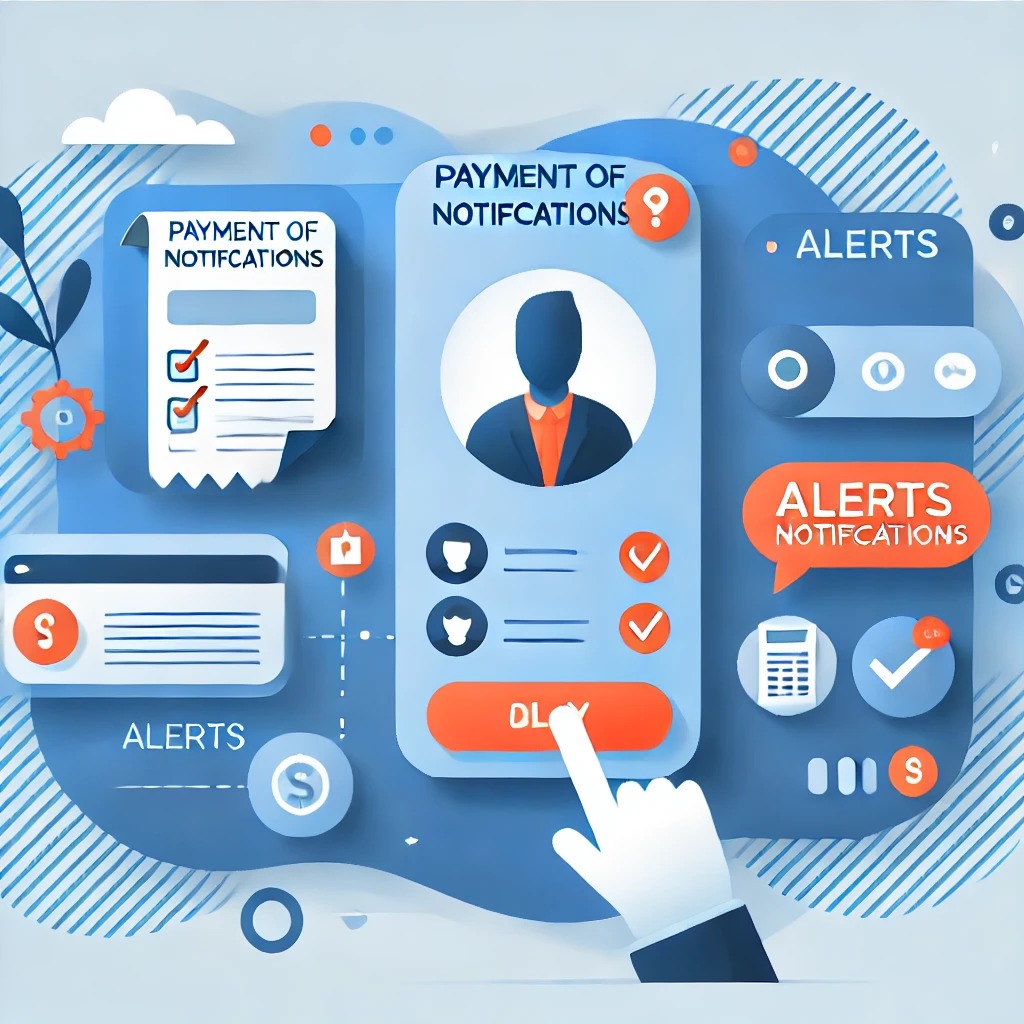 Imagem ilustrativa representando o pagamento de notificação